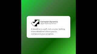 Deadlines - Turning Ambition Into Achievement