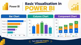 Basic Visualization in Power BI | Bar Chart, Column Chart & Stacked Column Chart