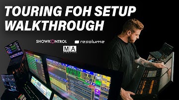 TOURING FOH SETUP WALKTHROUGH - LIGHTING/VIDEO/TIMECODE
