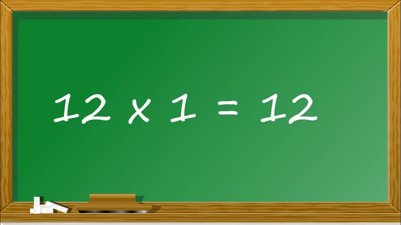 12 x 1 = 12 Multiplication Table of Twelve 12 | 12 Times Table | Maths