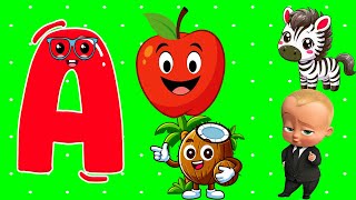 A to Z Sounds for Toddlers | Phonics and ABC Songs for Kids | Learn Alphabets For Kids| @Brain Green