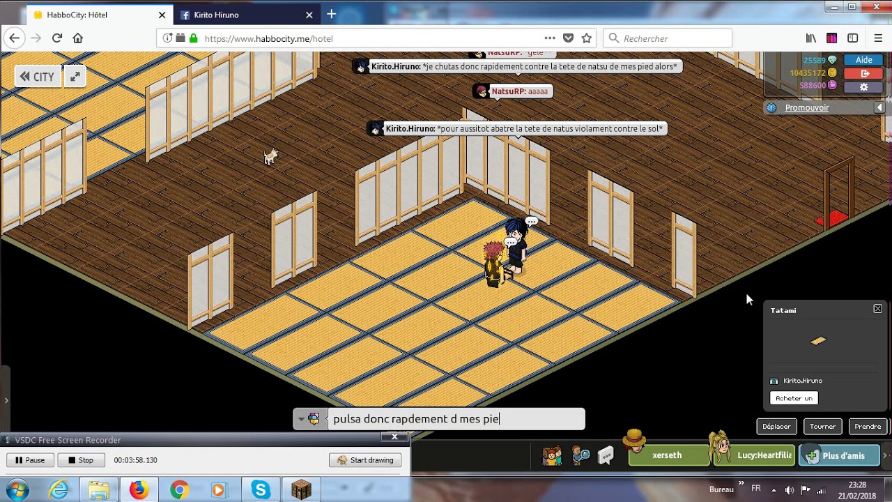 Kirito.Hiruno vs NatsuRP Combat RPG / Habbocity