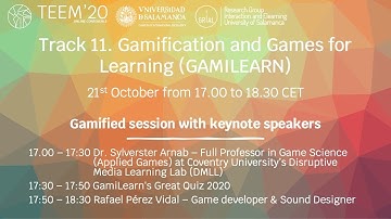 Track 11. Gamification and Games for Learning (GAMILEARN)