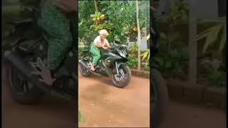 Old lady bike riding 😅 #funny #tiktok #fyp #viral #shorts