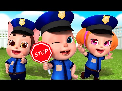 Baby Police Chase Thief 🚨👮 | NEW✨Kids Song - Wheels on the Bus | More Nursery Rhymes & Kids Songs