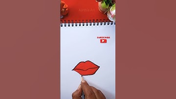 easy lip drawing tutorial #drawing #shorts #art #easy #tutorial #how #shortsvideo #lips #lipsdrawing