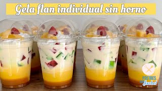 GELAFLAN INDIVIDUAL 3 LECHES | RECETA SIN HORNO PARA CELEBRAR O VENDER | POSTRES CON IXCHEL