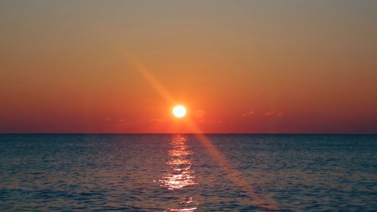 ЗОЛОТОЙ РАССВЕТ Восходящее Солнце Шум Моря для Релаксации, Отдыха, Сна