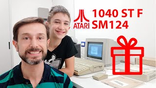 I received an Atari 1040 ST F with SM124 monitor as a gift! Let's test it!