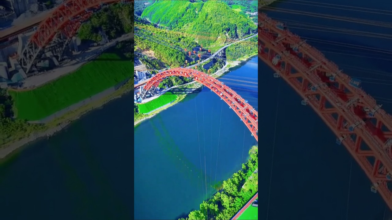 Arch rib docking of Ankang Hanjiang Bridge 