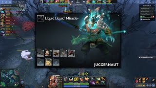 super omnislash MIRACLE Game 1 : liquid vs newbee
