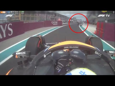 Lando Norris almost hits someone in pitlane- Miami Grand Prix 2023
