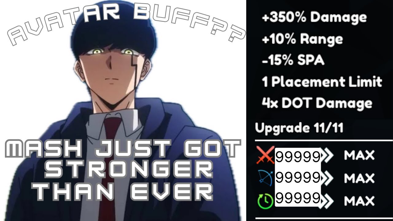 MASH JUST GOT STRONGER??? NEW TECHNIQUE BUFF // UPDATE 2 // ANIME LAST STAND