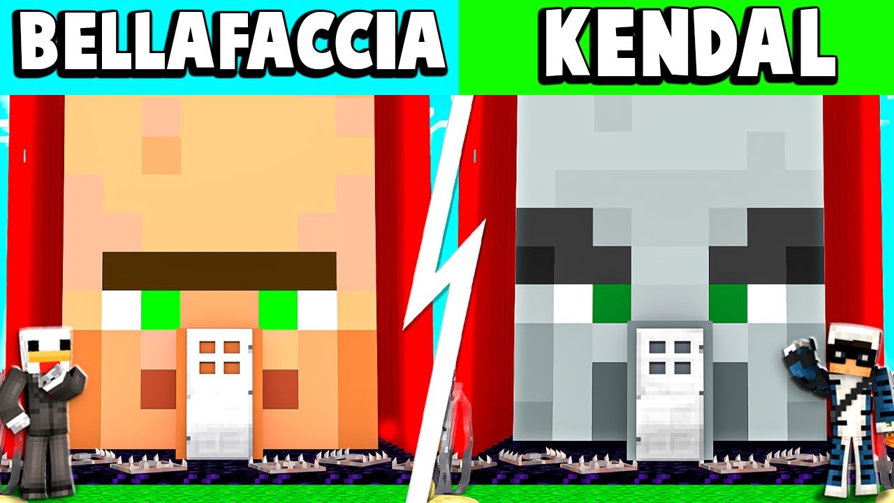 CASA VILLAGER VS CASA PILLAGER - Minecraft ITA