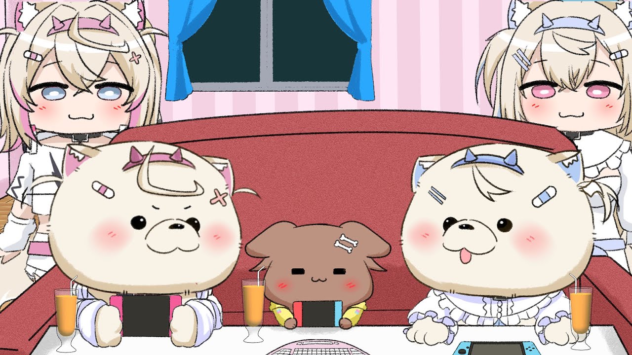 【手描き】Eng:sub　戯れるわんこ達　Doggie playing