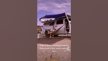 How i hammock without any trees around