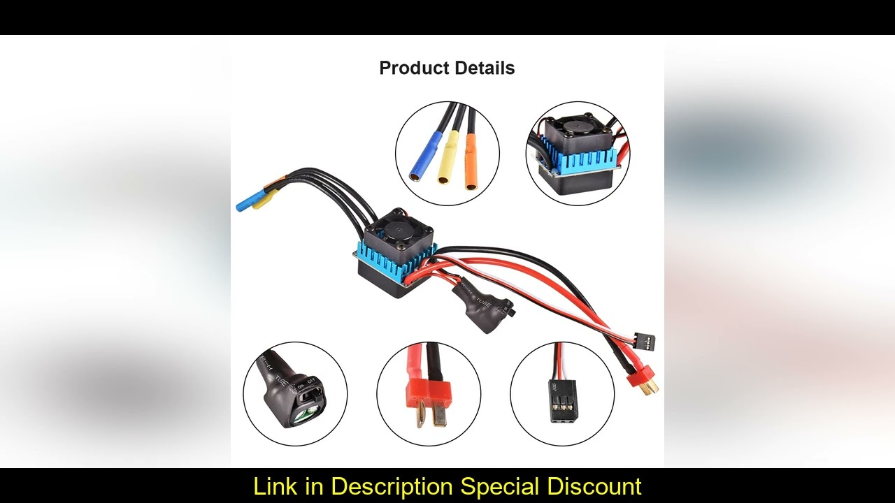 SURPASS HOBBY 2845 Brushless Motor 4500KV 45A ESC Combo for 1/14 RC Car Parts
