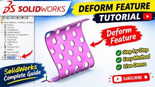 SOLIDWORKS Deform Feature | Complete Step-by-Step Tutorial in Hindi