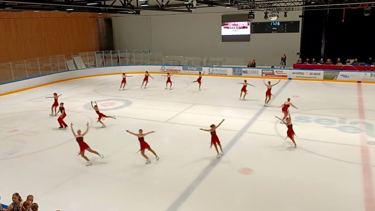 CHRYSALIDES NOVICE A finale championnat de France 2025 patinage synchronisé