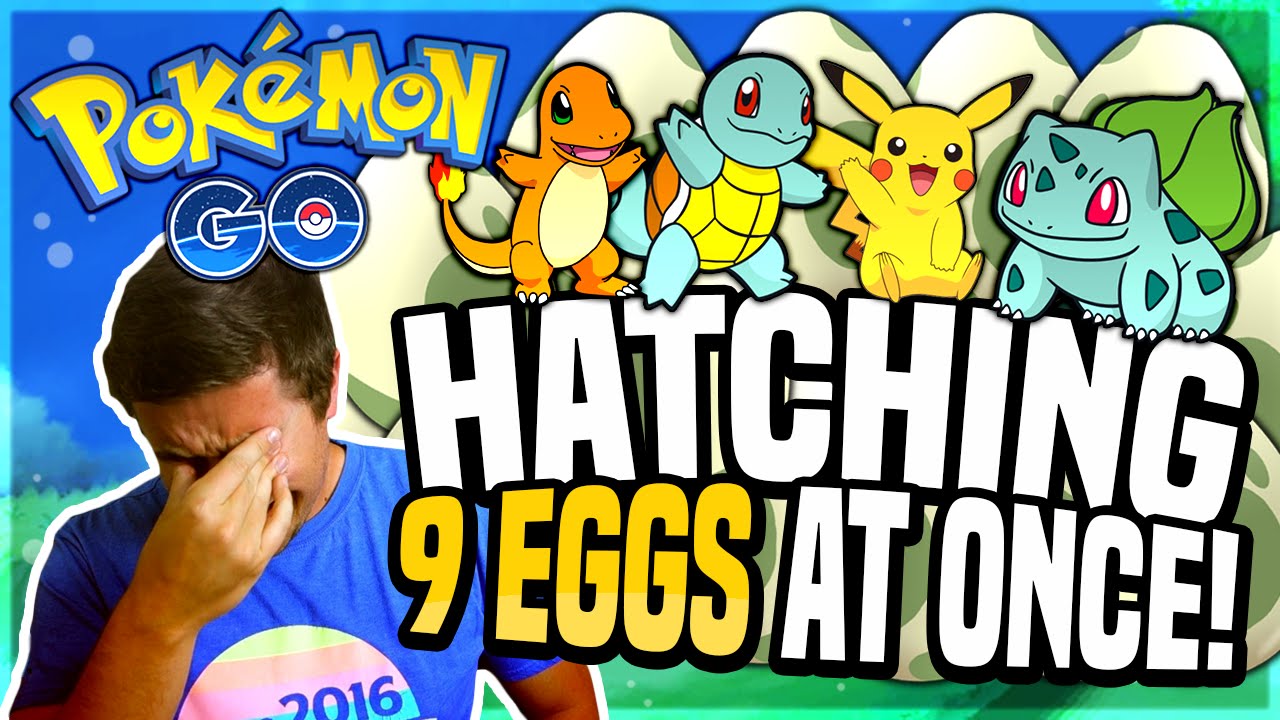 Pokemon Go HATCHING 9 EGGS AT ONCE! (Pokemon Go Egg Hatching!) YouTube