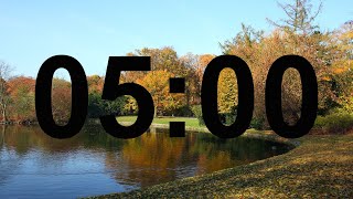 5 Minute Autumn Timer with Relaxing Piano Music and Alarm.