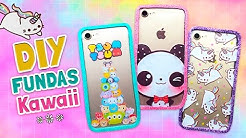 Como hacer FUNDAS CASERAS para CELULAR hechas a mano | Diy Kawaii | Tutorial paso a paso | Fabbi Lee