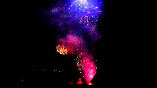 feux d&#39;artifice aime la plagne le 13 juillet 2013