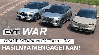 SIAPA YANG PANTAS TANTANG YARIS CROSS? CVT WAR: HR-V SE VS GRAND VITARA VS HYUNDAI CRETA!