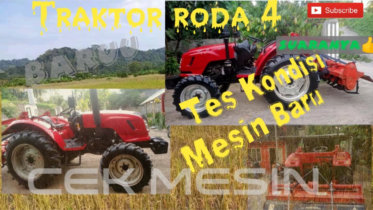 Traktor Baru Beli Roda  empat UJI COBA YouTube