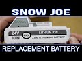 Need a Second or Replacement Battery for Snow Joe 24 Volt Snow Shovel?