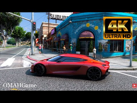 GTA V Remastered 2024? - Ultra Realistic Graphics MOD Next-Gen 4K - Cars In REAL LIFE Traffic