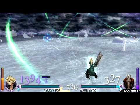 Dissidia: Final Fantasy Story Mode Battle - Cloud vs Jecht Manikin