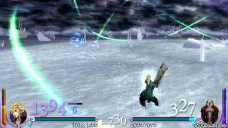 Dissidia: Final Fantasy Story Mode Battle - Cloud vs Jecht Manikin