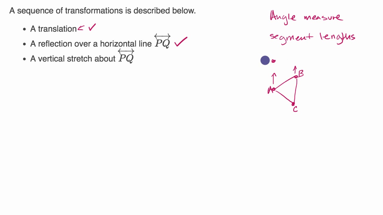 Sequences of transformations (video)  Khan Academy