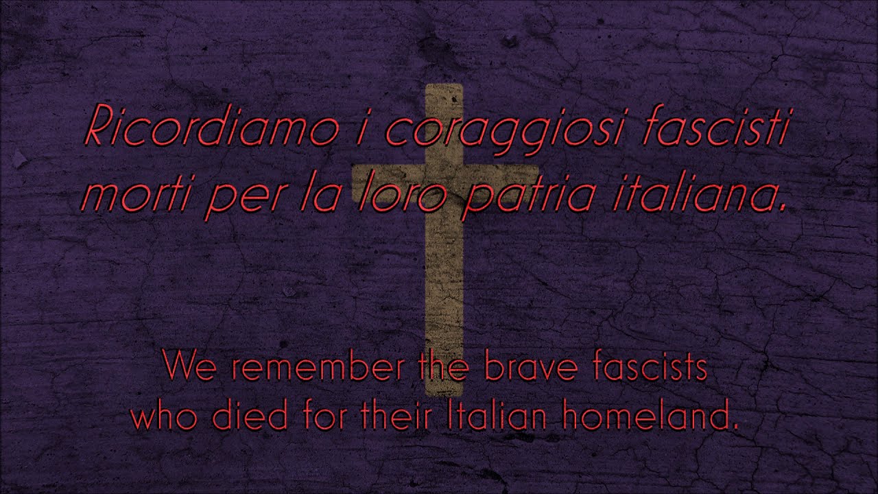 Italian Fascist Song | Avevo un Camerata - 