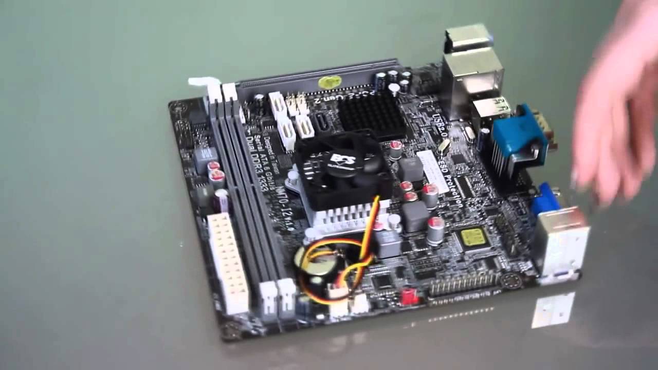 Mini ITX плата ECS NM70 TI V1 0A со встроенным процессором Celeron