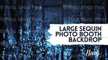 Navy Large Sequin Photo Booth Backdrop | Photo Booth Backdrops