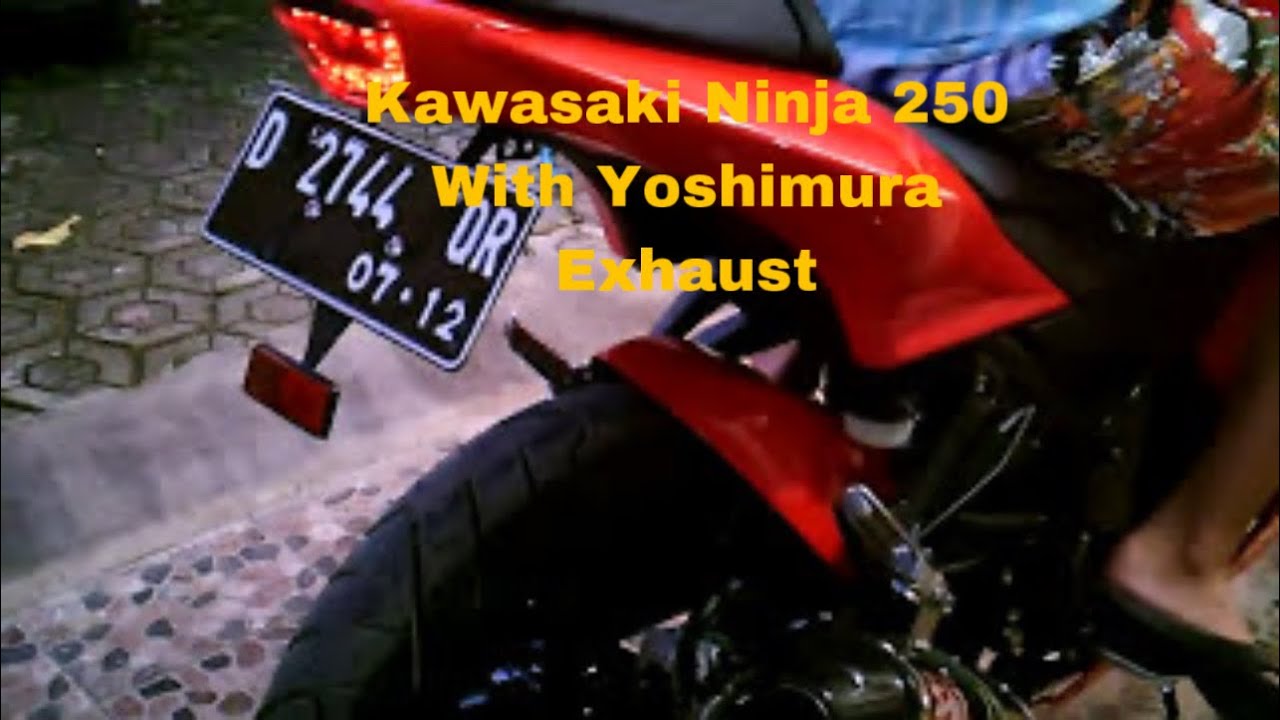 Kawasaki Ninja 250r Yoshimura Exhaust 2012 YouTube