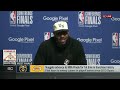I asked LeBron James how he felt about Carmelo Anthony retiring | Malika Andrews on ESPN