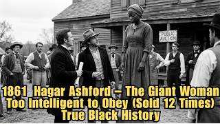 1861  Hagar Ashford – The Giant Woman Too Intelligent to Obey (Sold 12 Times) | True Black History
