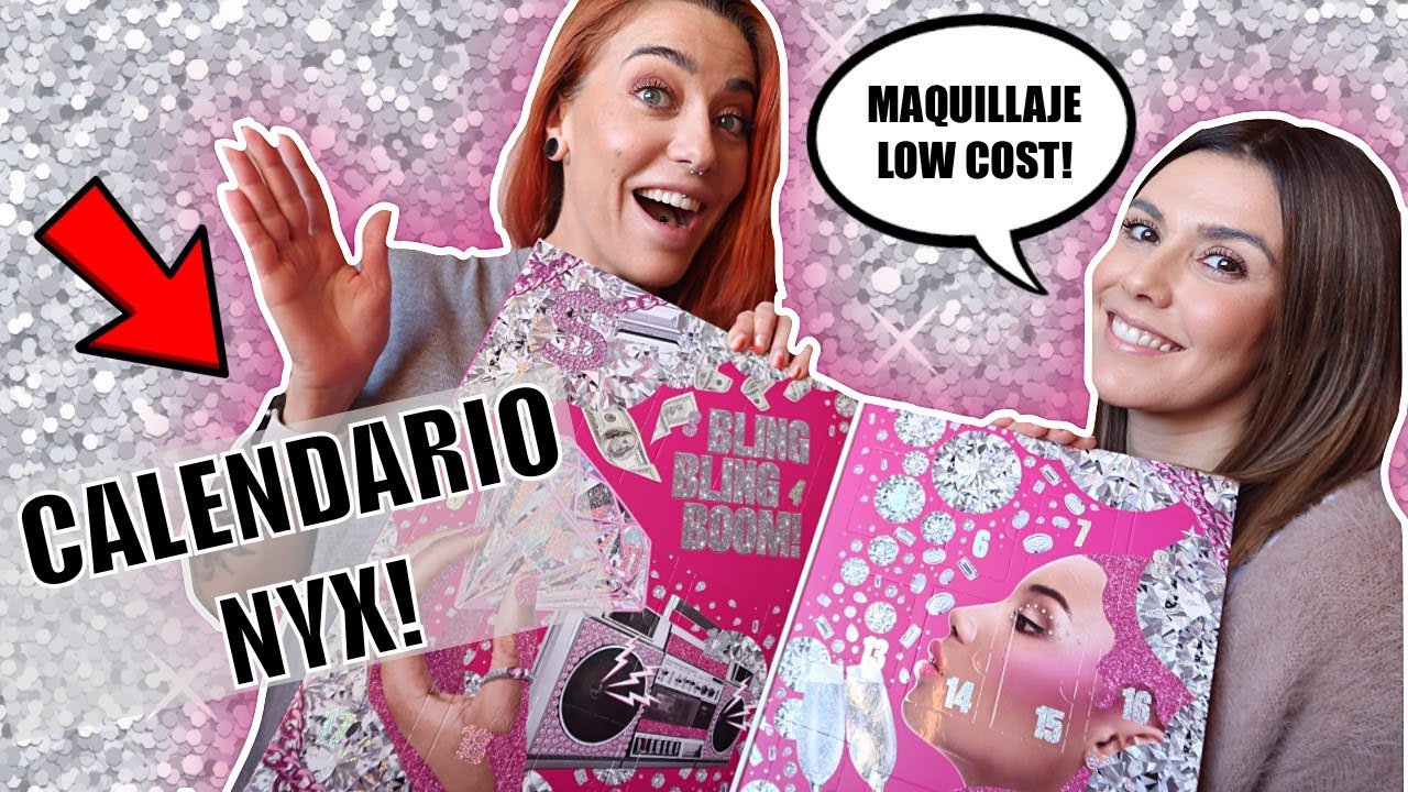 Abriendo el CALENDARIO DE ADVIENTO de NYX con AISHAWARI! | Maquillaje LOW COST navideño