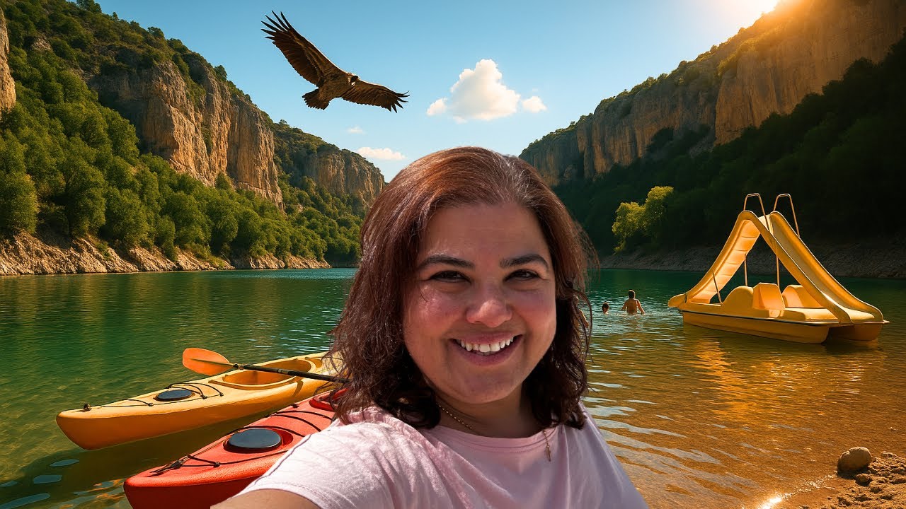 Nuestra aventura en el lago fue increíble. Embalse de Fuentidueña