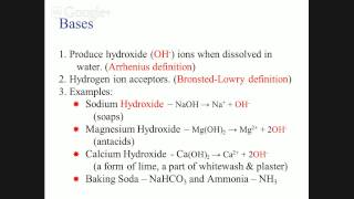 Notes - Acids and Bases - part 1
