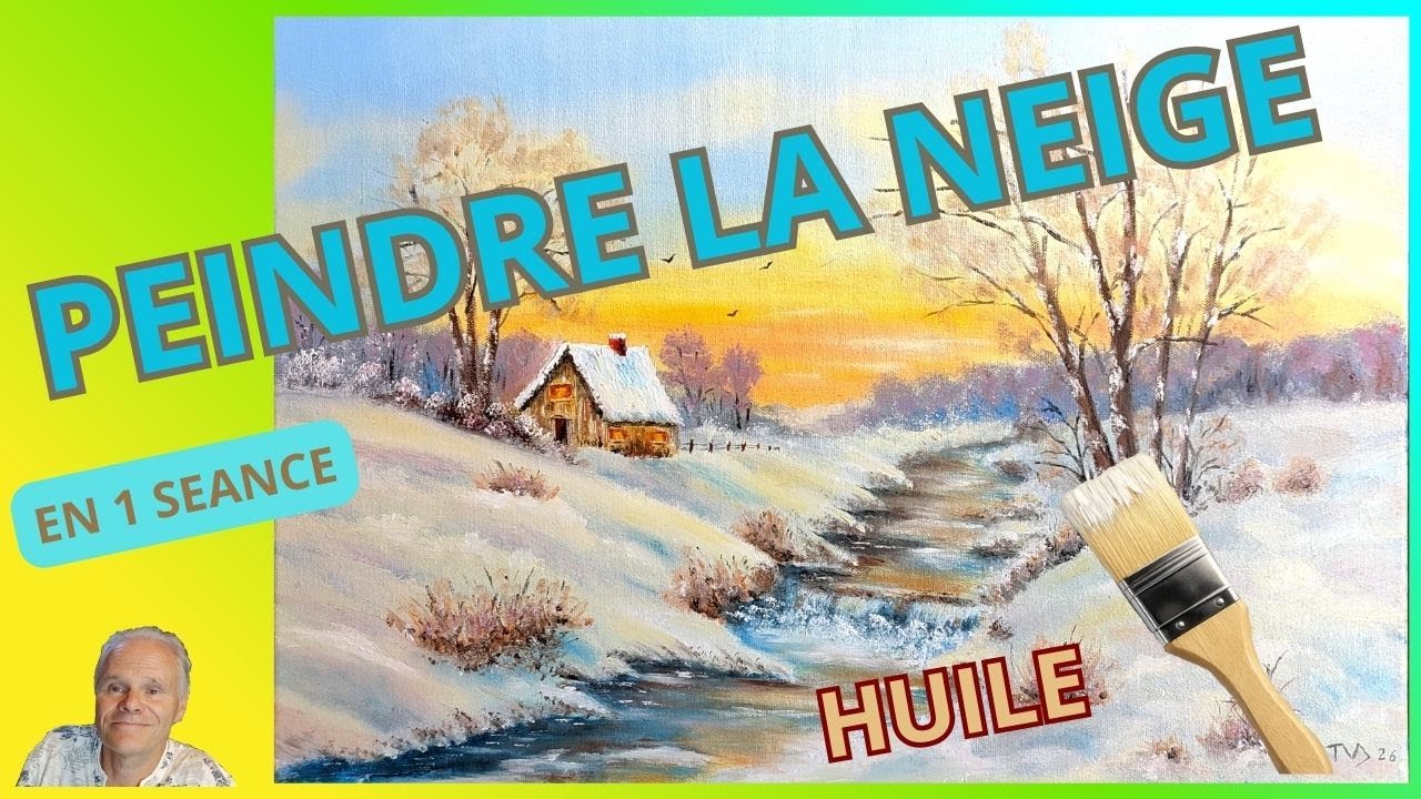 [HUILE] 🎨 Atmosphère d’hiver – Peindre la NEIGE - Étapes clés - alla prima