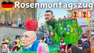 🇩🇪 Cologne Rose Monday Parade 2025 | Köln Rosenmontagszug [4k 60fps HDR]
