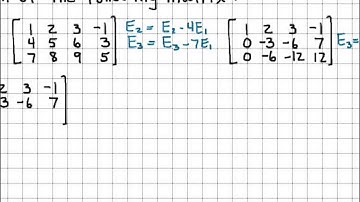 Linear Algebra Example Problems - Reduced Row Echelon Form