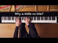 Sonata in B minor - Why is there no title?