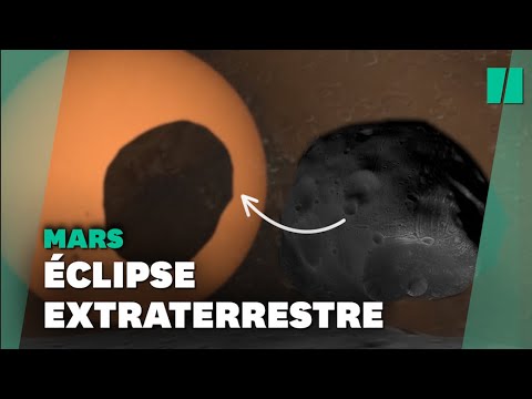 Une éclipse solaire martienne de Phobos capturée par le rover Perseverance