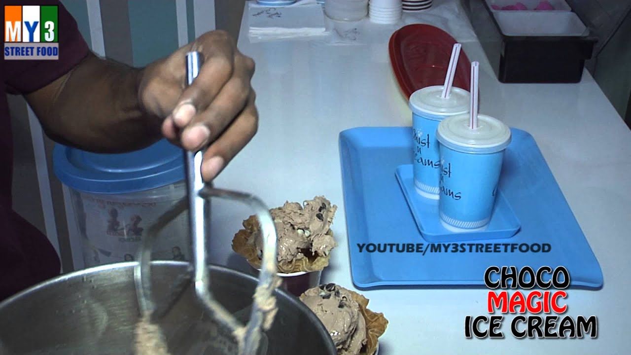CHOCO MAGIC ICE CREAM - MIST N CREAMS - HYDERABAD STREET FOOD - Famous Ice Cream Shops street food