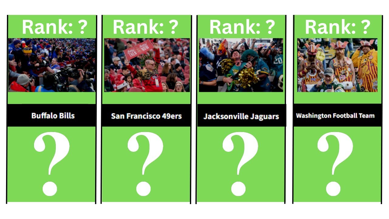 NFL Fan Base Rankings Find Out Who Takes the Crown! YouTube